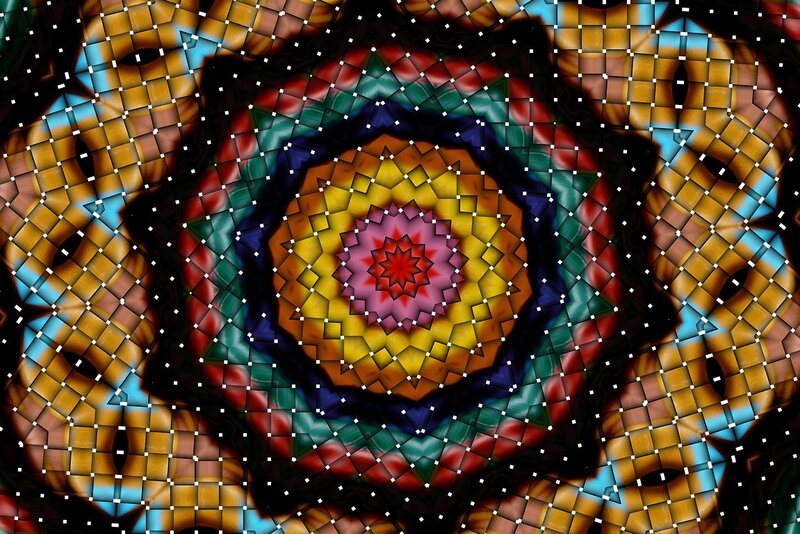 Colorful Mandala Pattern — Yellow