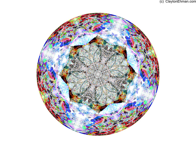 colorful mandala sphere