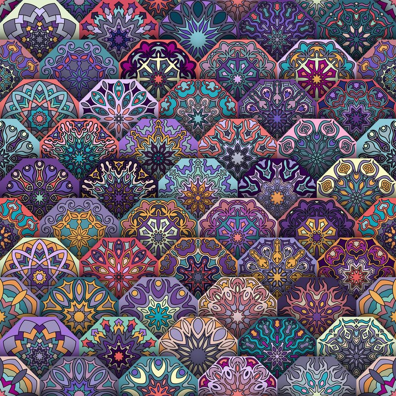 Colorful Mandala Tiles