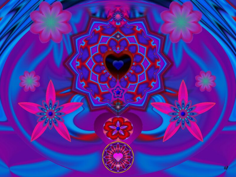 Colorful Mandala with Flowers