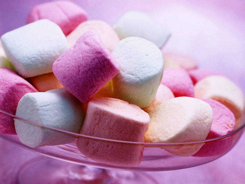 Colorful Marshmallows — Pink, Sweet, Photograph