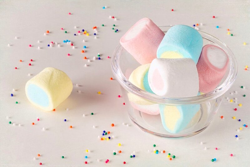 Colorful Marshmallows — White