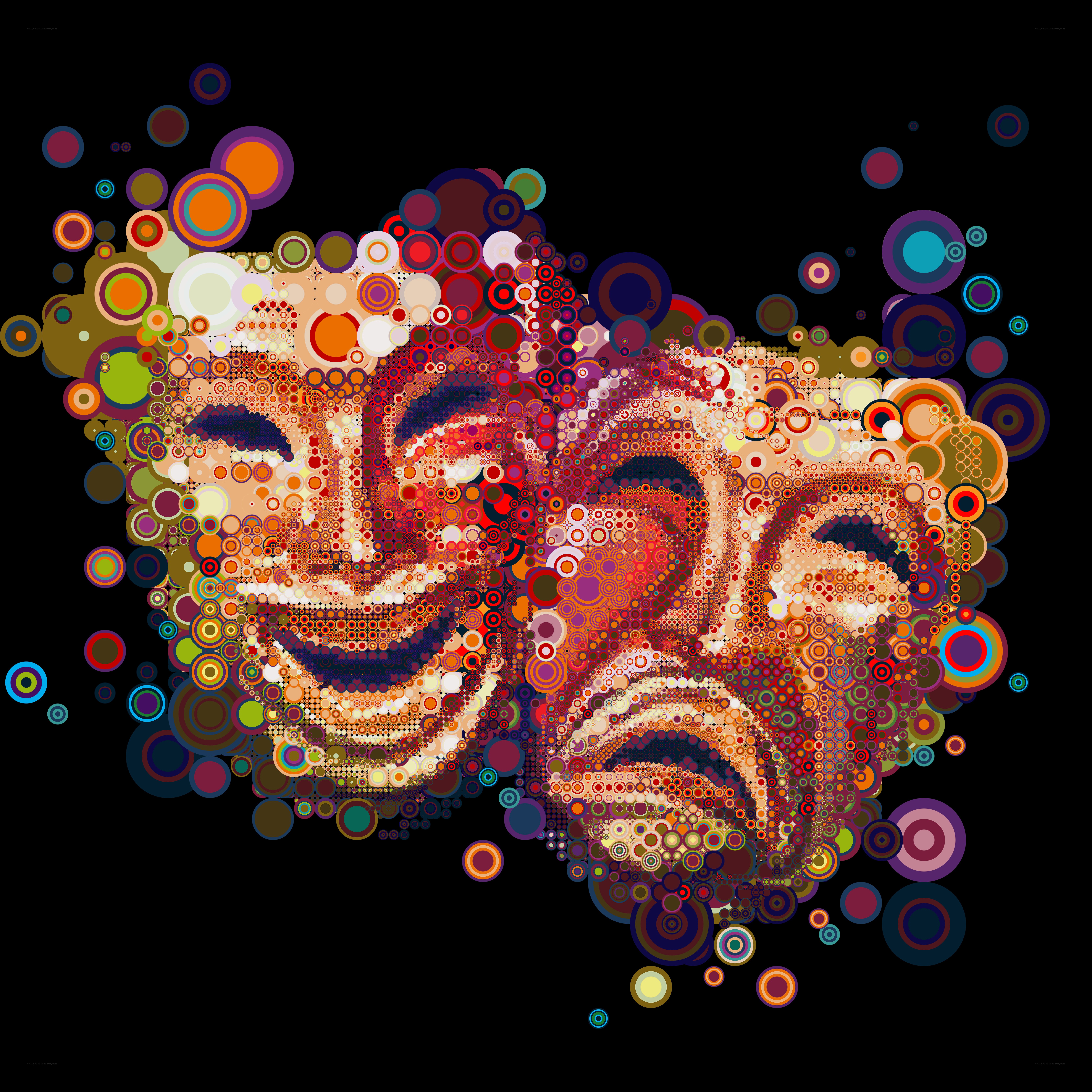 Colorful mask art