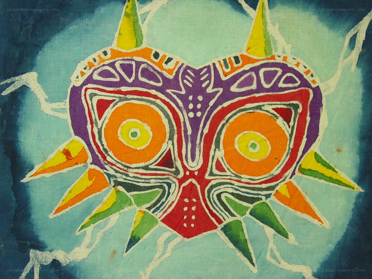 Colorful mask artwork