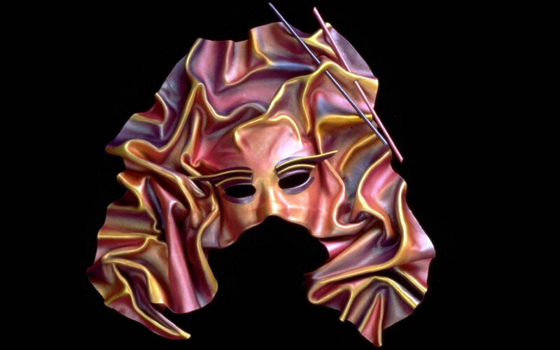 Colorful Mask Sculpture