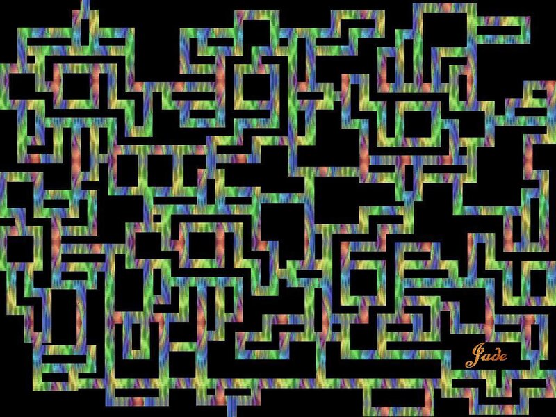 Colorful Maze Pattern