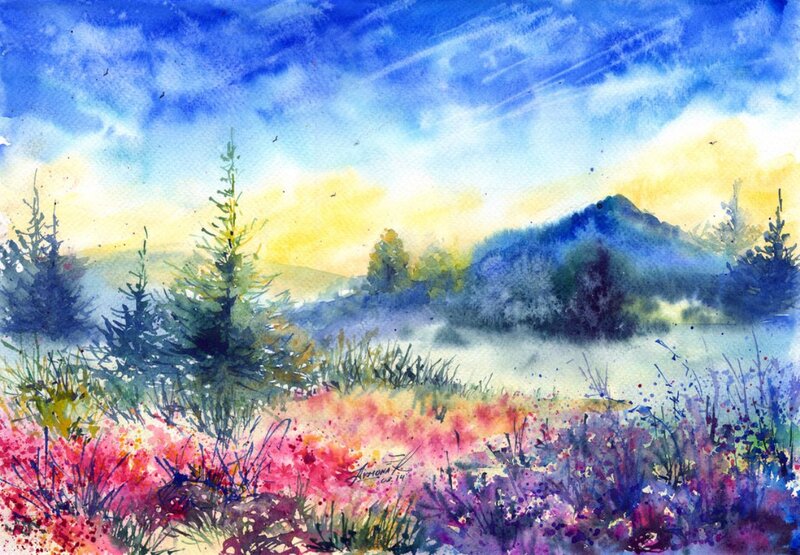 Colorful Meadow Landscape