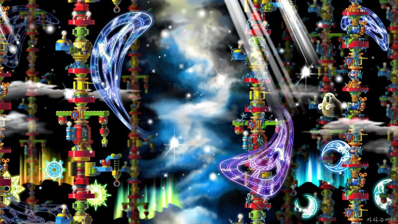 Colorful Mechanical Towers