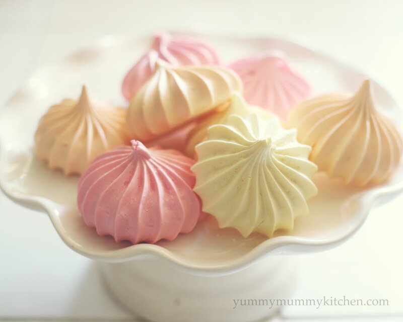 Colorful Meringue Cookies