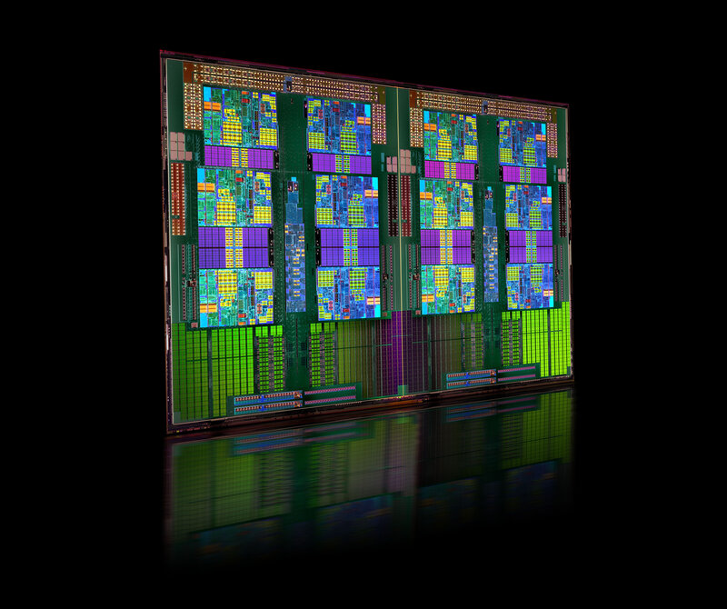 Colorful microchip wafer