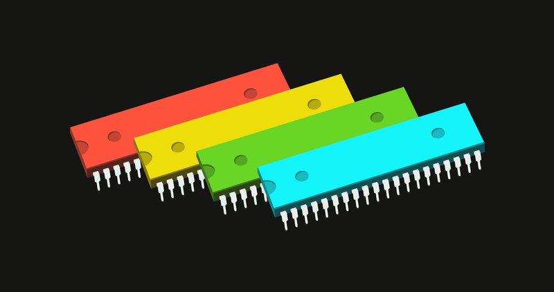 Colorful Microchips
