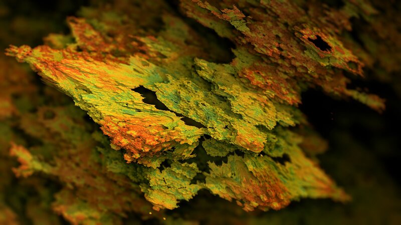 Colorful Mineral Formation — Green