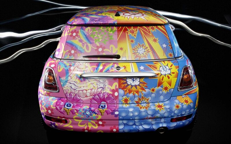 Colorful Mini Cooper
