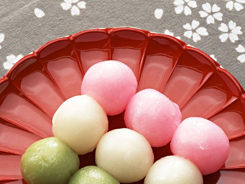 Colorful Mochi Balls — Red