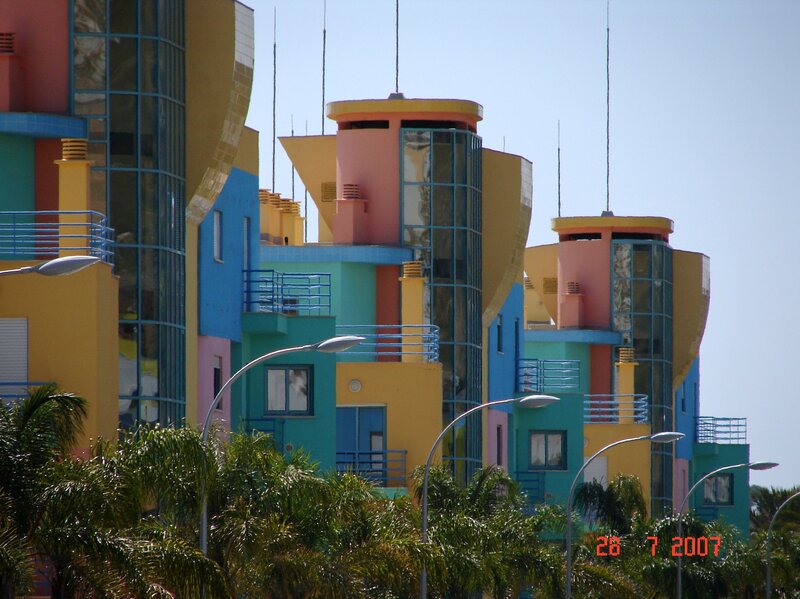 colorful modern buildings