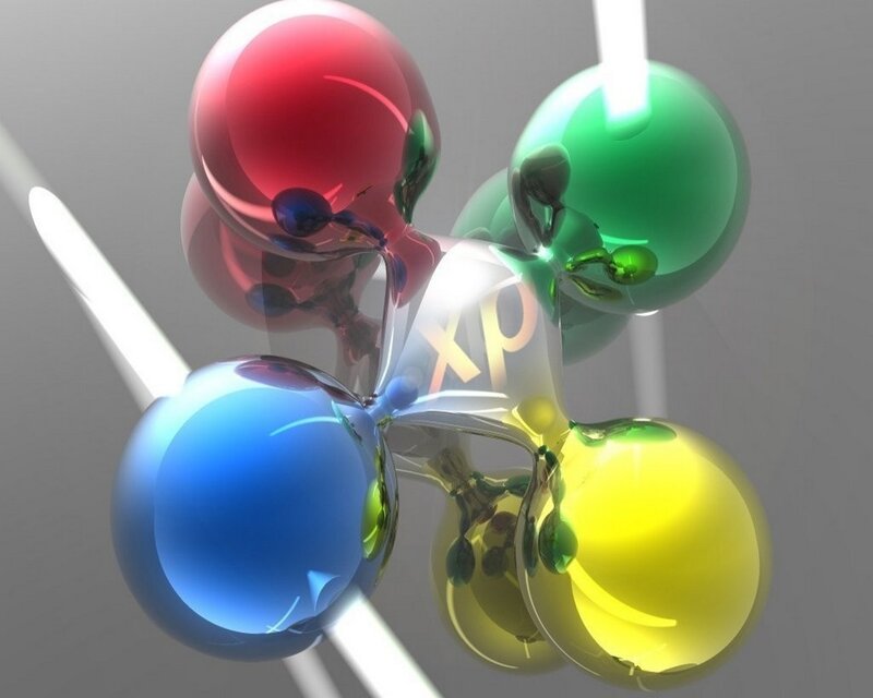 colorful molecular structure