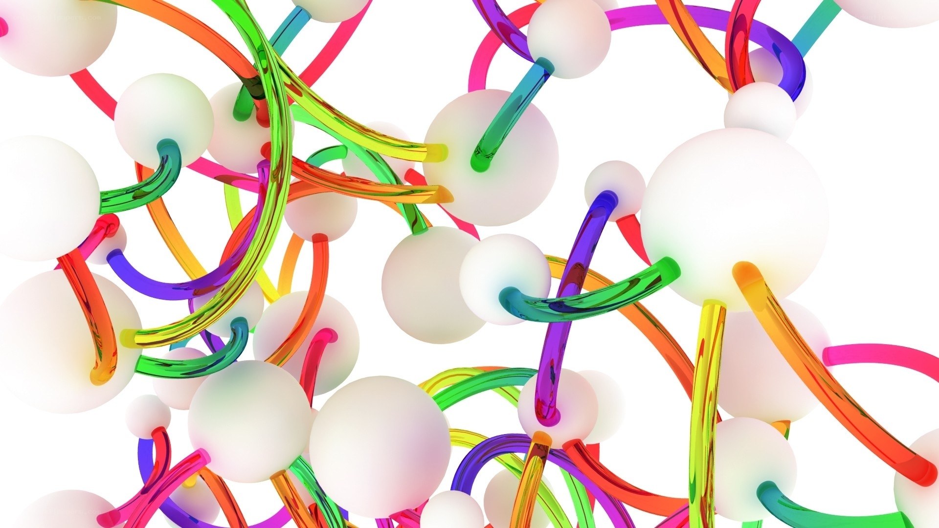 Colorful molecular structure