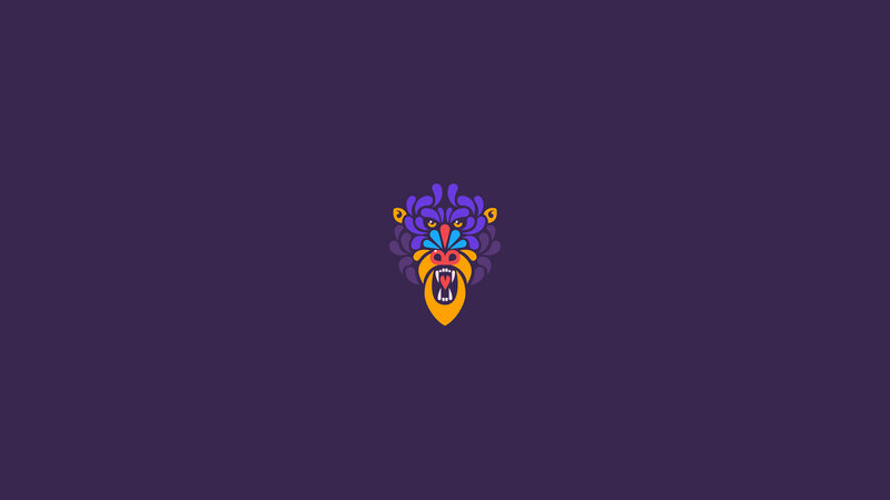 Colorful Monkey Mask