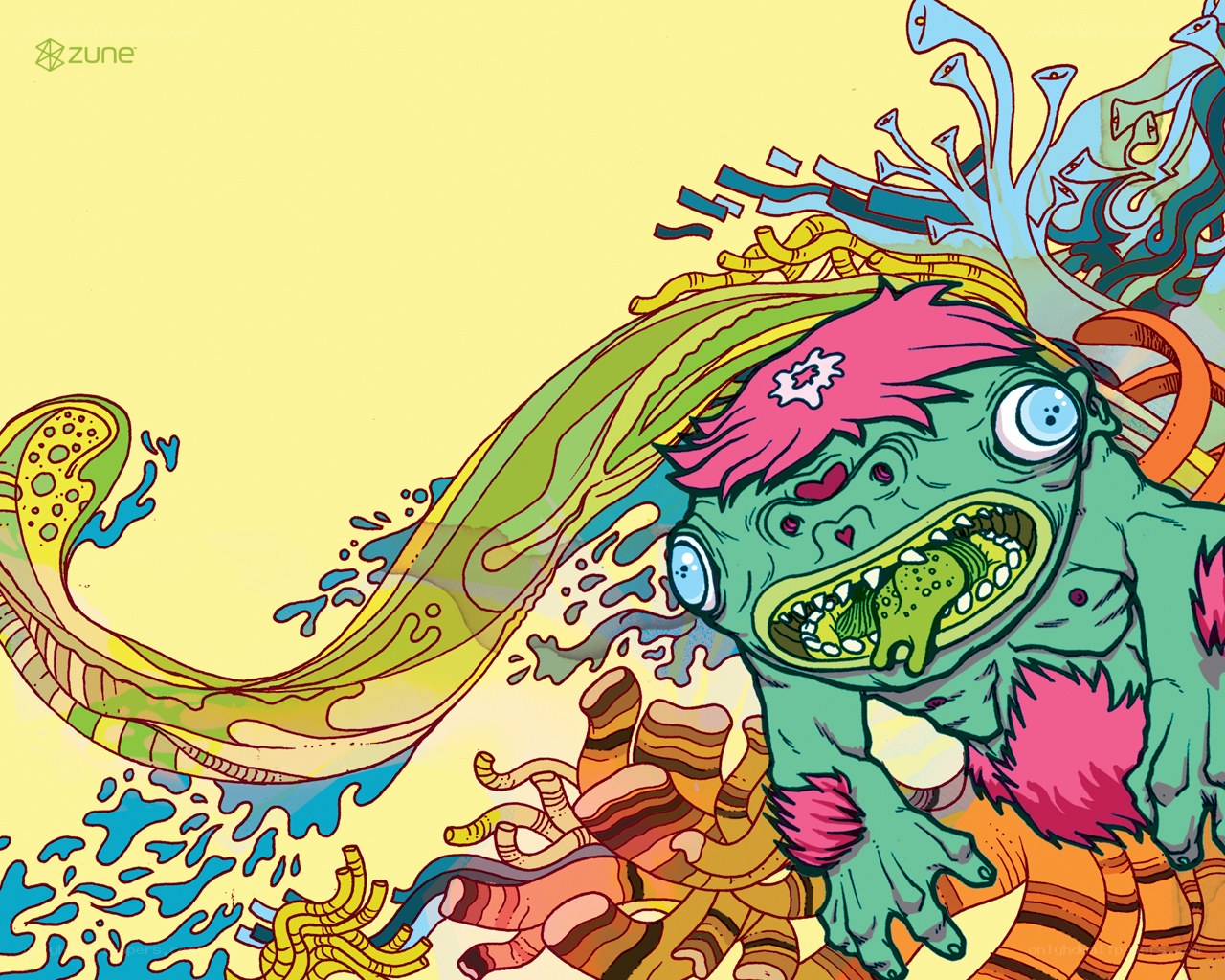 colorful monster illustration