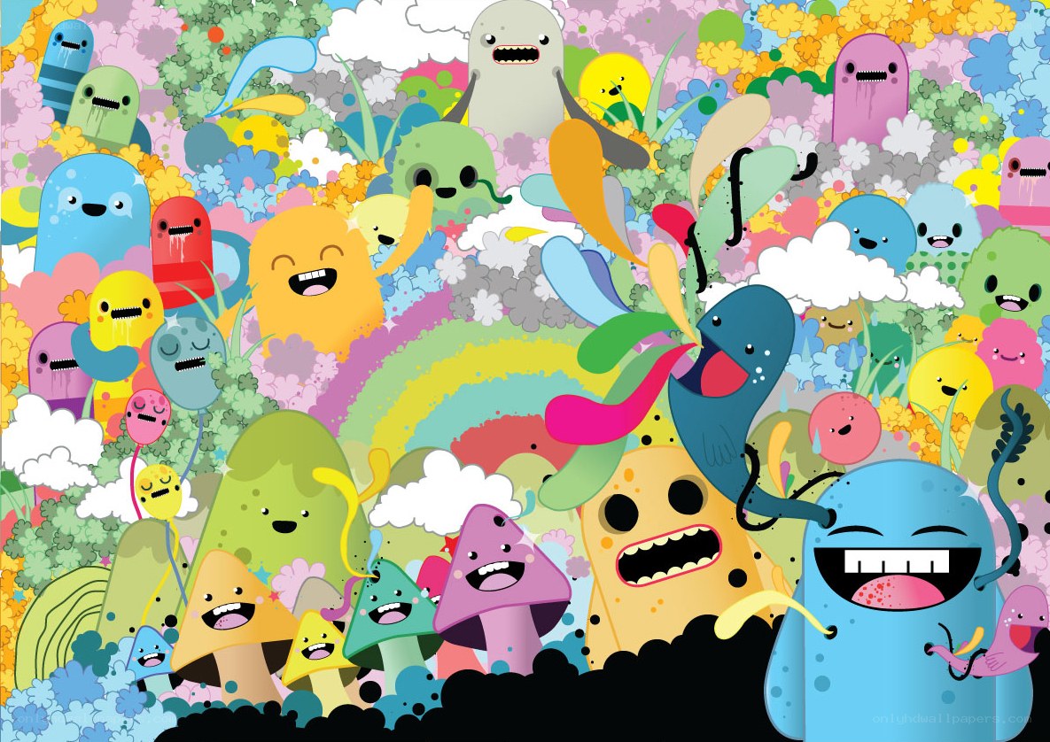 colorful monster illustration