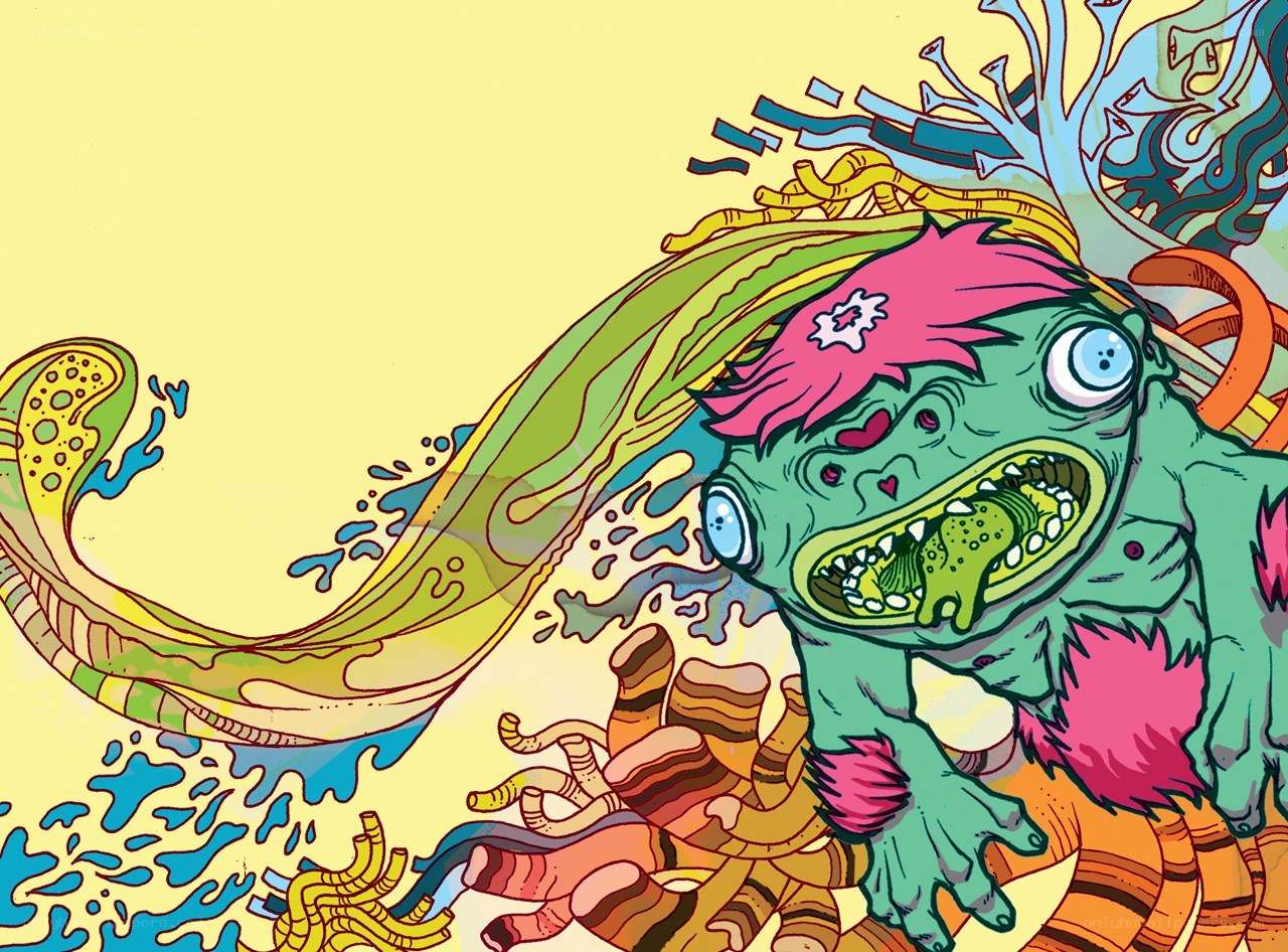 colorful monster illustration