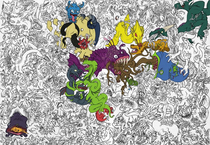 Colorful Monsters — Black