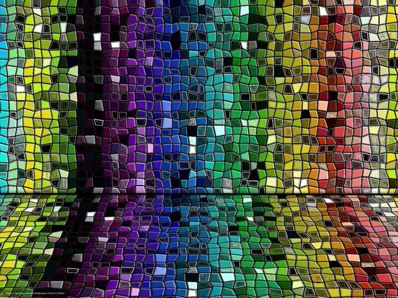 colorful mosaic abstract art