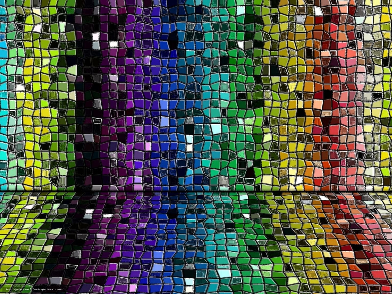 colorful mosaic abstract art