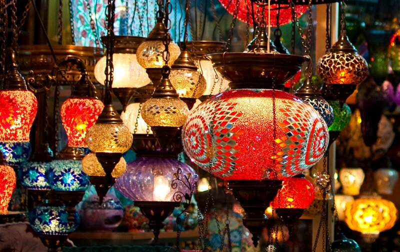 Colorful Mosaic Lamps