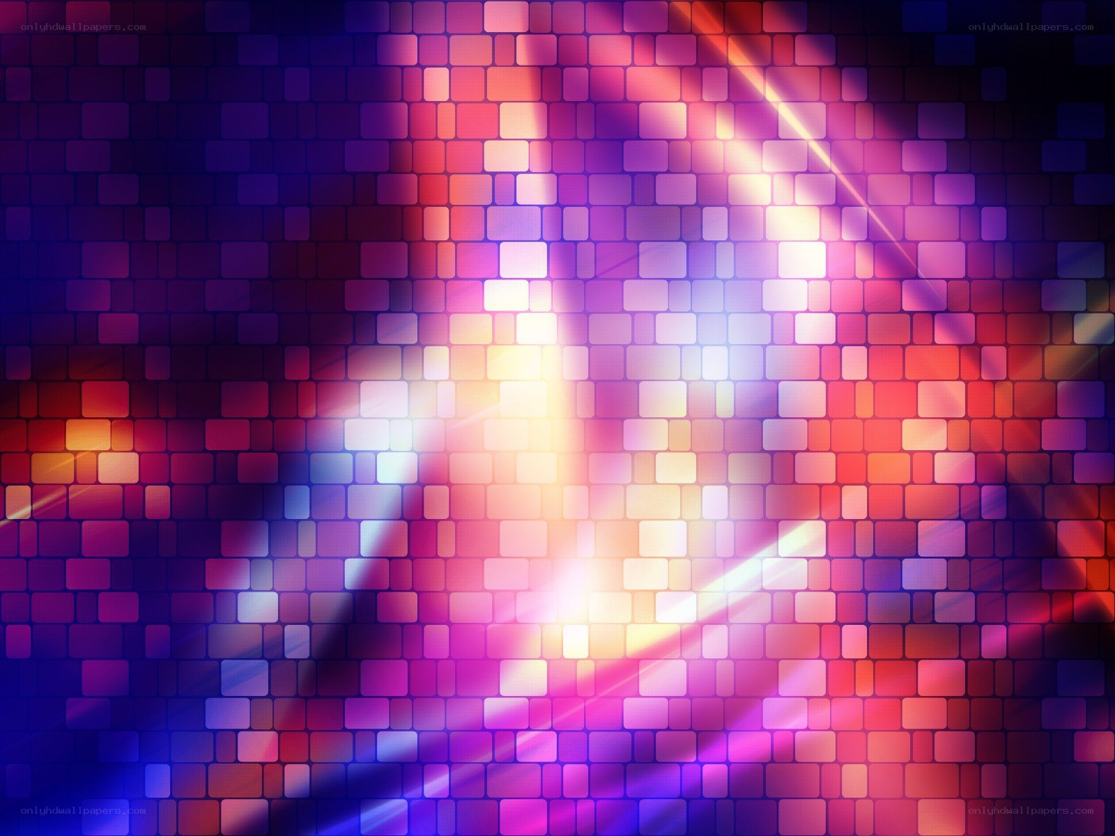 colorful mosaic light effect