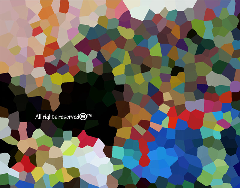 Colorful Mosaic Pattern — Blue, Vibrant, Abstract, Abstract Shapes