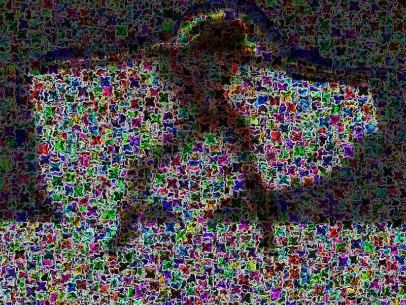 Colorful Mosaic Pattern — Green, Vibrant, Abstract, Colors, Purple