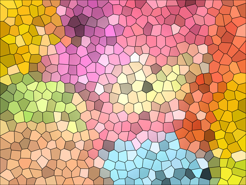 Colorful Mosaic Pattern — Pink, Vibrant
