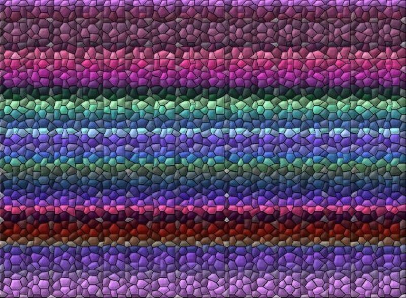 Colorful Mosaic Pattern — Purple, Calm