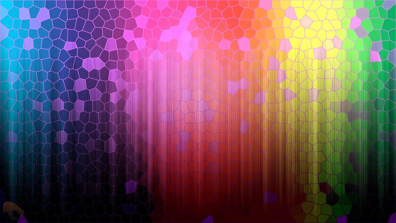 Colorful Mosaic Pattern — Purple, Vibrant, Abstract