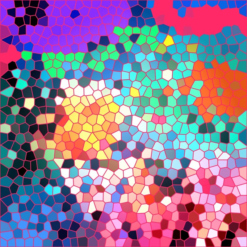 Colorful Mosaic Pattern — Purple, Vibrant, Abstract, Tiles