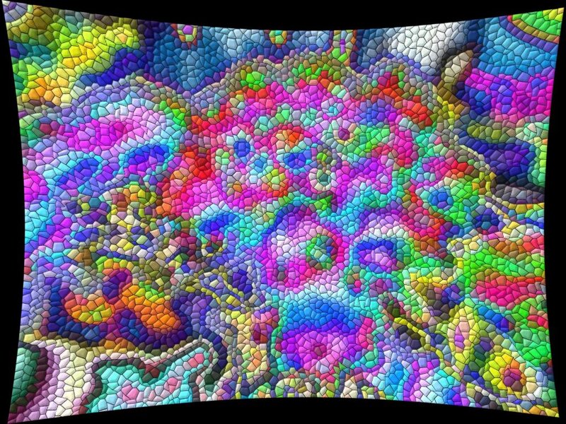 Colorful Mosaic Pattern — Purple, Vibrant