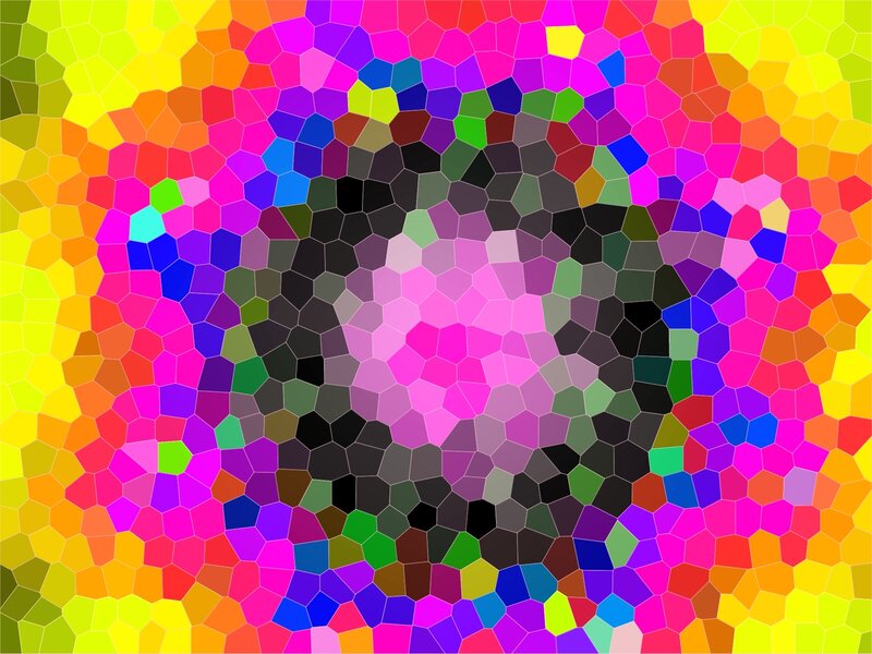 Colorful Mosaic Pattern — Yellow, Vibrant