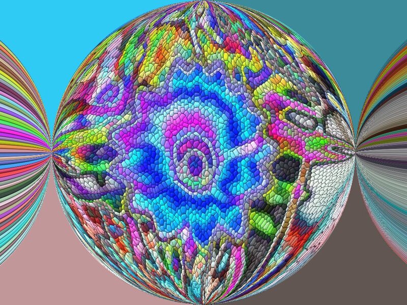 Colorful Mosaic Sphere