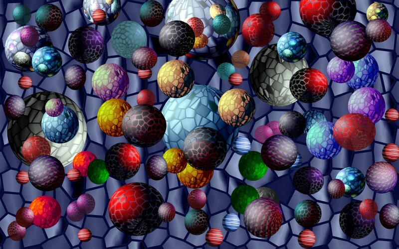 Colorful Mosaic Spheres