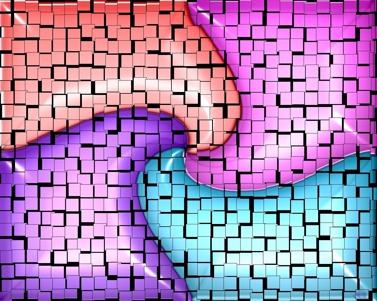 colorful mosaic swirl