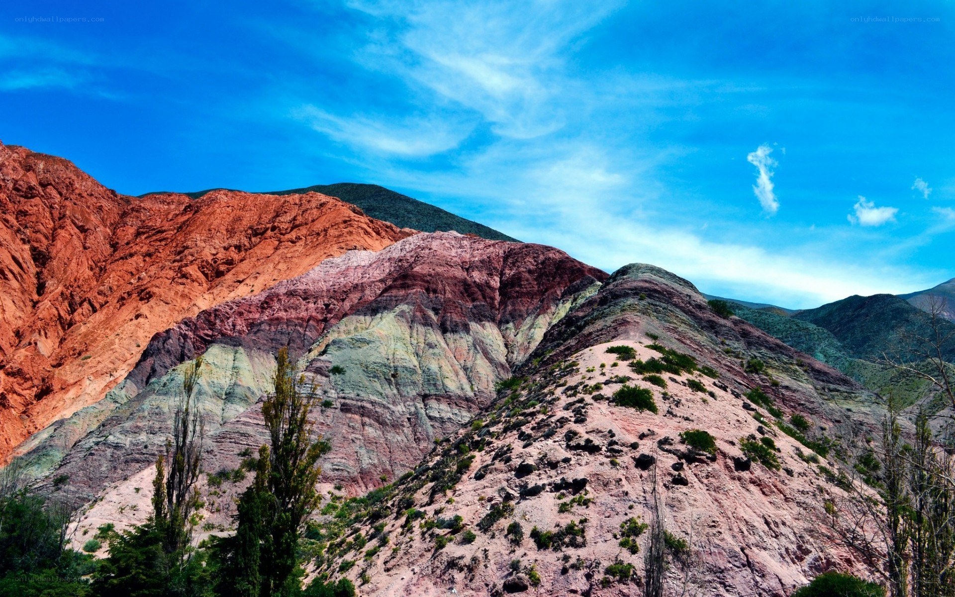 Colorful mountain landscape