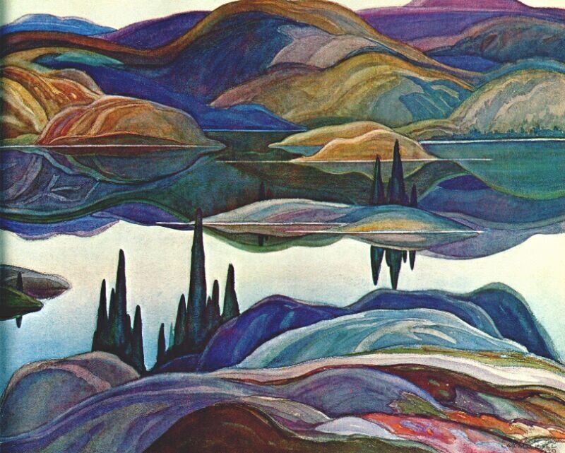 Colorful mountain landscape