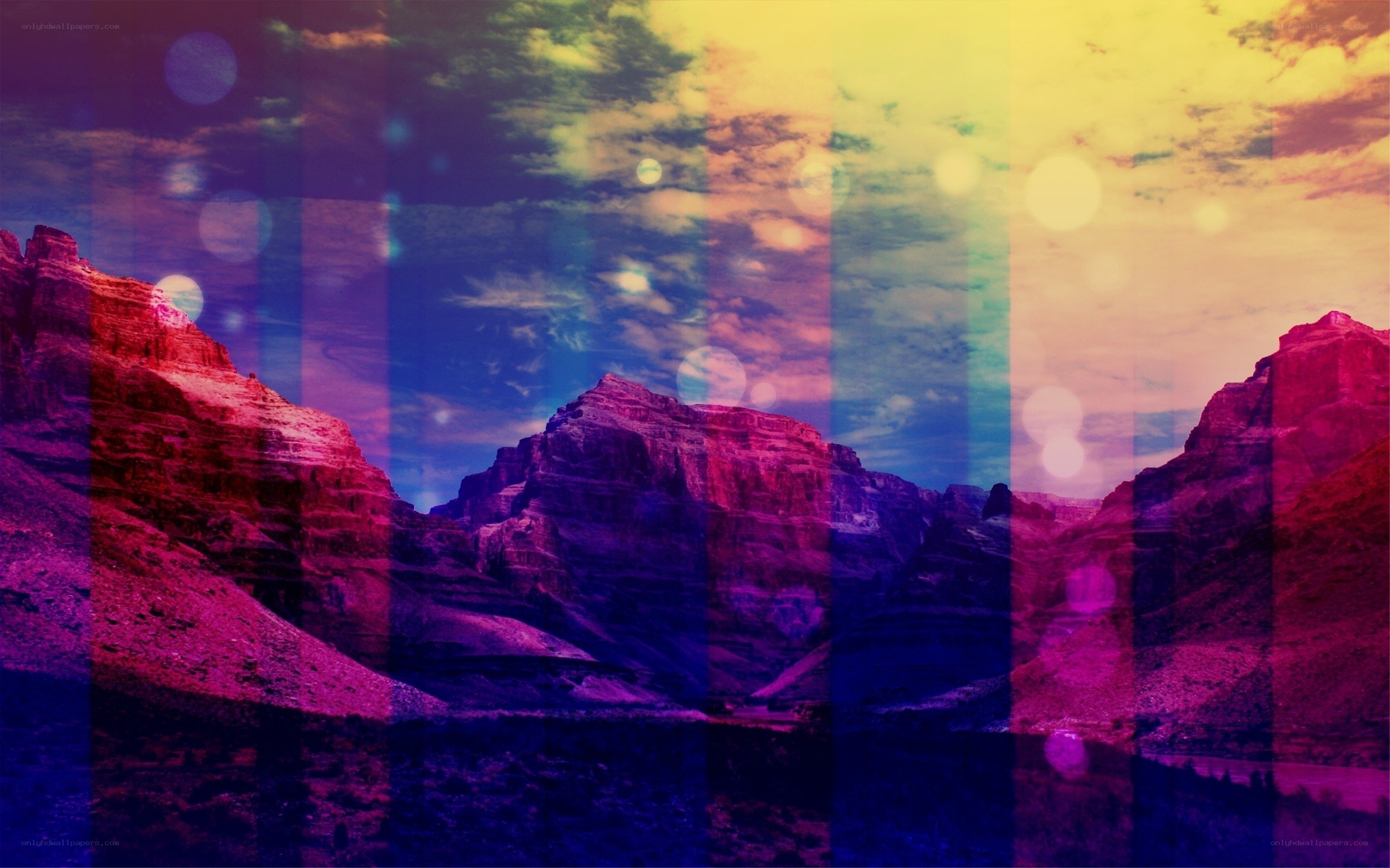 colorful mountain landscape