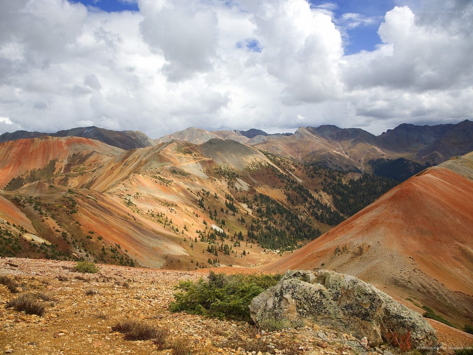 colorful mountain landscape
