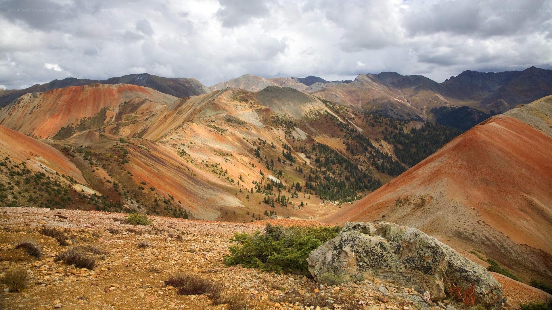 colorful mountain landscape