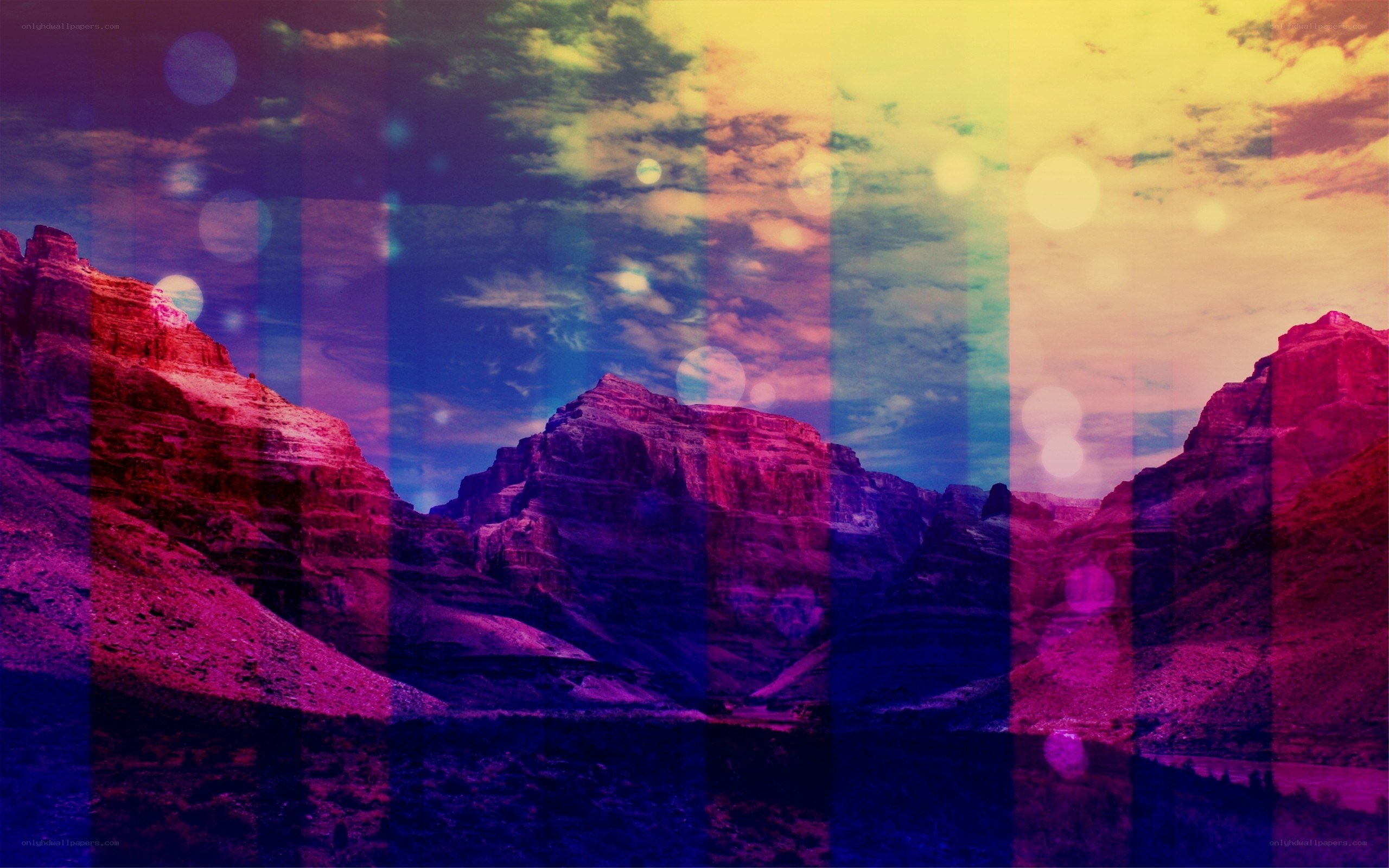 colorful mountain landscape