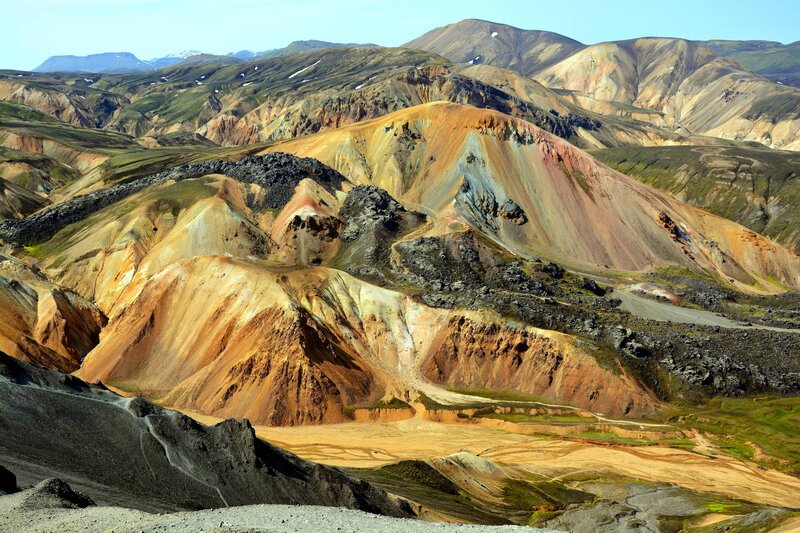 Colorful Mountain Landscape — Brown, Dramatic, Afternoon