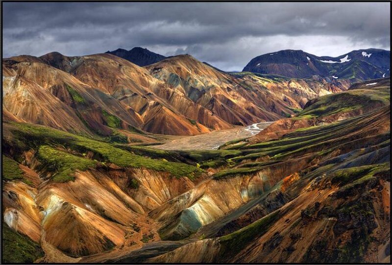 Colorful Mountain Landscape — Brown, Dramatic, Photograph, Mountains, Valley