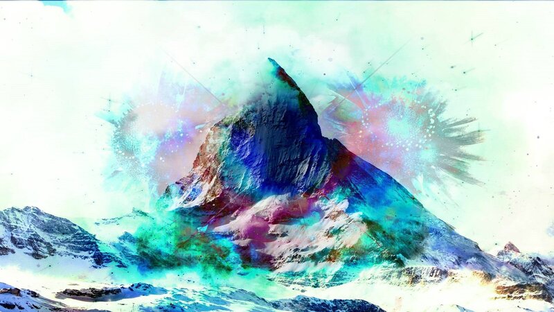 Colorful Mountain Peak
